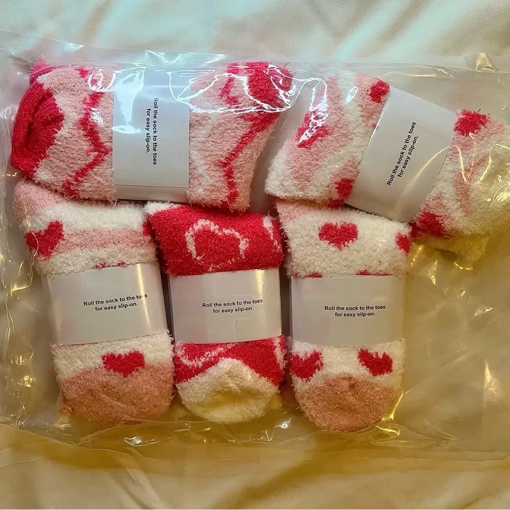 Valentine's Day Heart Socks Set